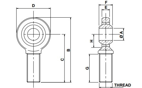 Rod End - Male - OEMUK